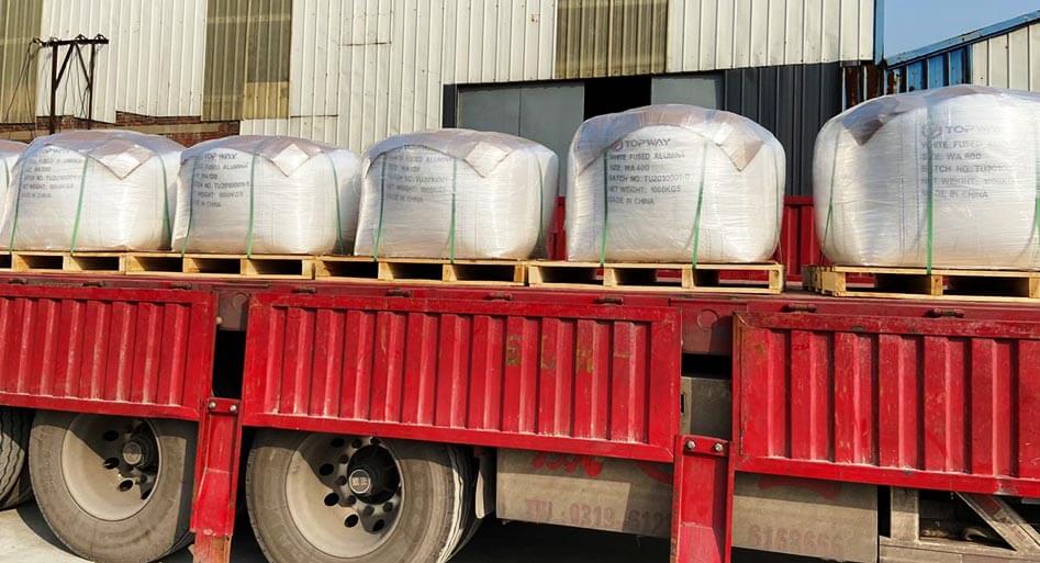 White fused alumina micro grits 60mt will be shipped to Japan,which used to sandblasting and electro-ceramics